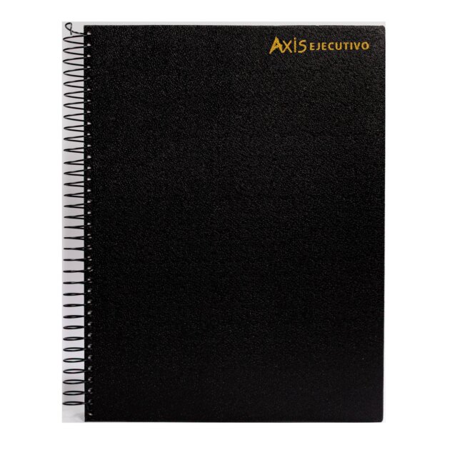 Cuaderno universitario Axis 192 hojas negro x5u