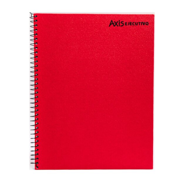 Cuaderno universitario Axis 2 rayas 96 hojas rojo x10u