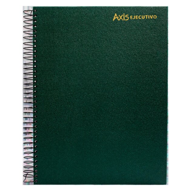 Cuaderno universitario Axis 1 raya 192 hojas verde x5u