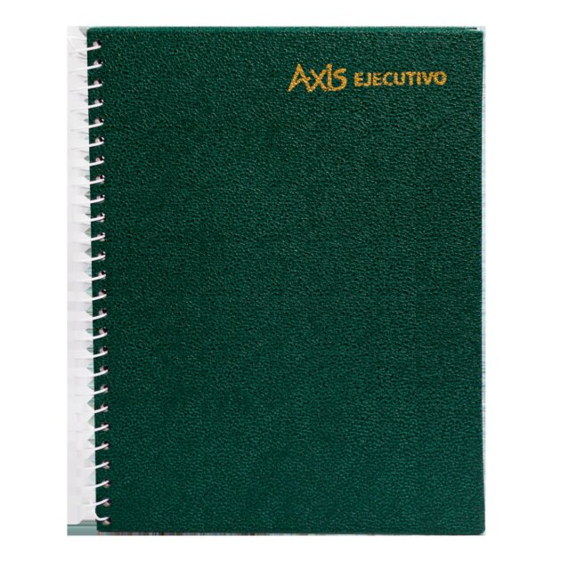 Cuaderno chico Axis 96 hojas verde x10u