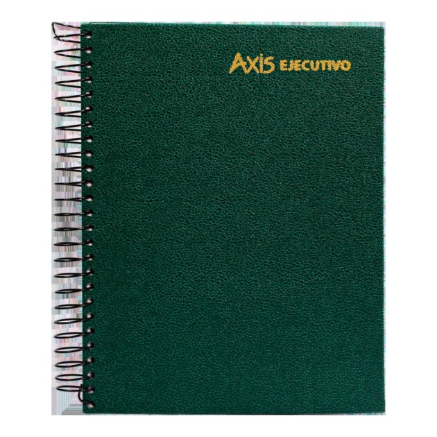 Cuaderno chico Axis 1 raya 192 hojas verde x5u
