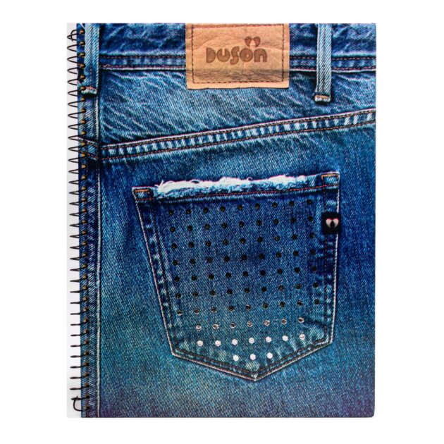 Cuaderno universitario Axis Jeans 1 raya 192 hojas x4u
