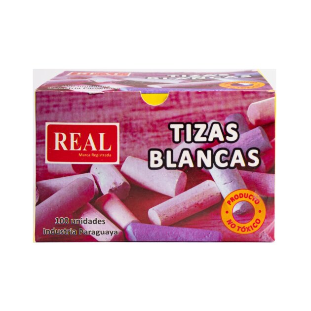 Tizas Real blancas 100 unidades