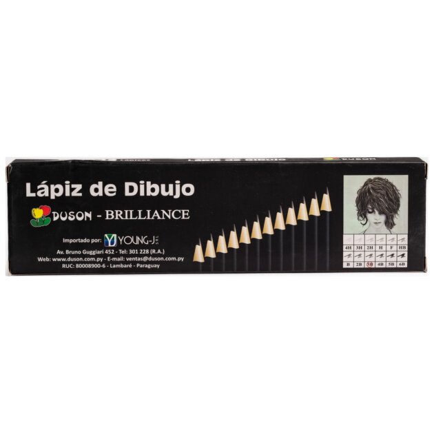 Caja lápiz de dibujo 2B-3B-4B-5B x12