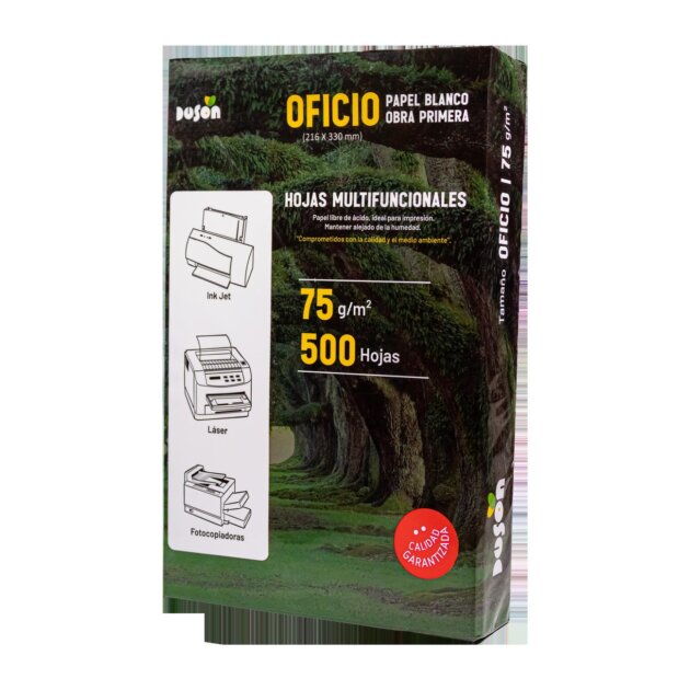 Resma 500 hojas Duson 75gr oficio