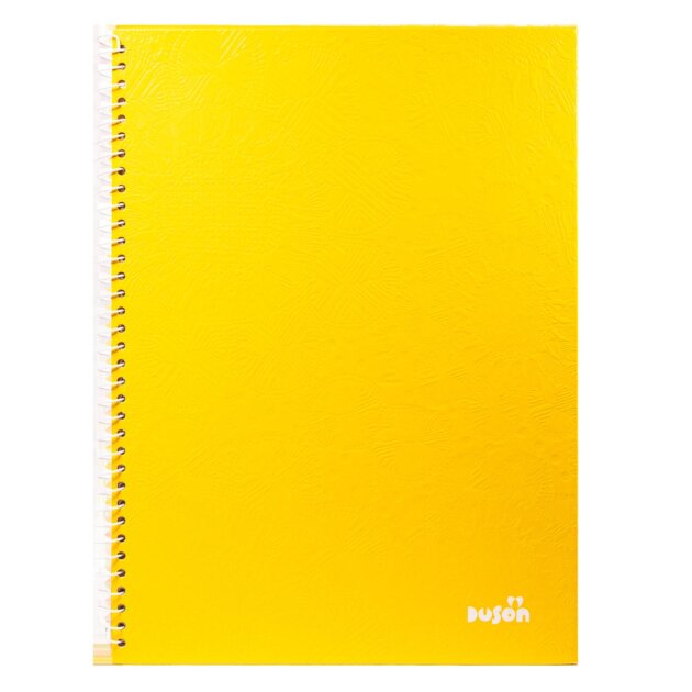 Cuaderno universitario Duson tapa dura 192 hojas amarillo