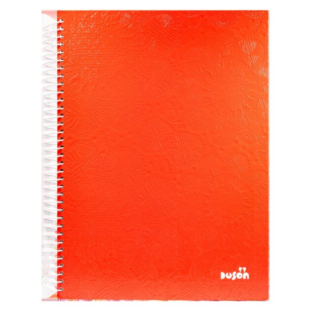 Cuaderno universitario Ñandutí tapa dura 192 hojas rojo x5u