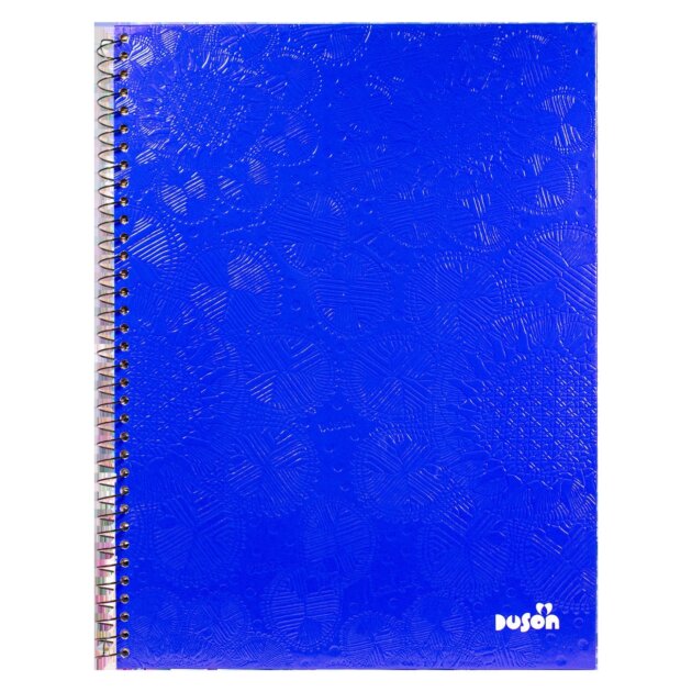 Cuaderno universitario Ñandutí tapa dura 1 raya 96 hojas azul x10u