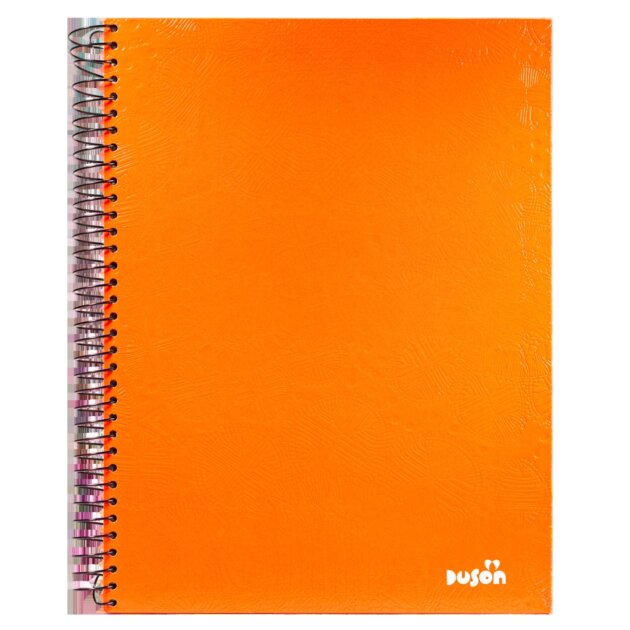 Cuaderno universitario Ñandutí tapa dura 1 raya 192 hojas naranja x5u