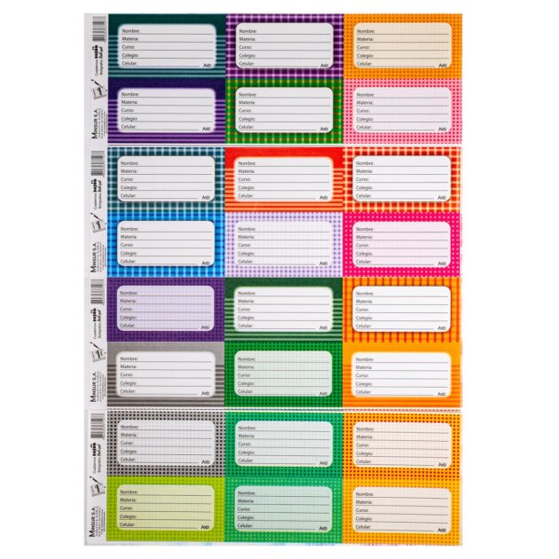 Tira de rótulos Axis x40