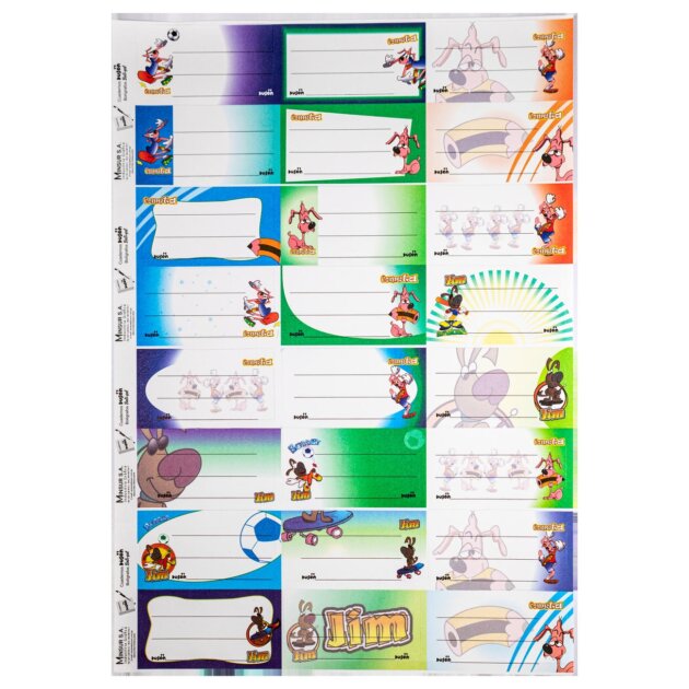 Hoja rótulo Cometa 1 x 24