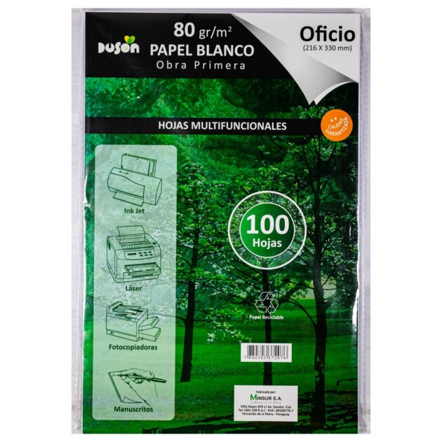 Resmita 100 hojas 80gr oficio