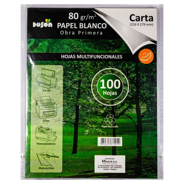 Resmita 100 hojas 80gr carta