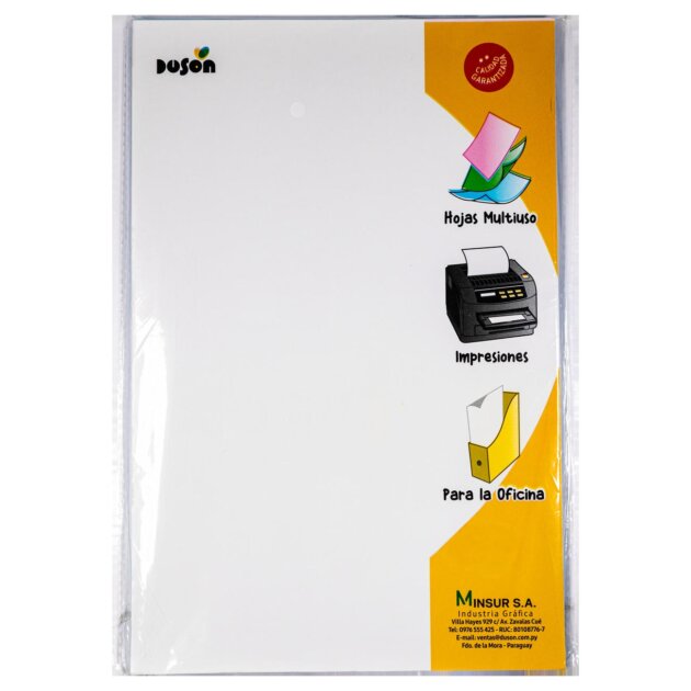 Blister cartulina de hilo colores oficio x25